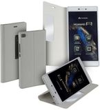 LELYCASE Wit flipcase met venster voor de Huawei P8 - 8718709855020