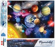 Figured'Art Diamond Painting set Volwassenen 40x50 cm Planeten uit de lucht