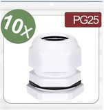 Quadrios 24CA411 Wartel PG25 Polyamide Wit 10 stuk(s)