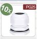 Quadrios 24CA411 Wartel PG25 Polyamide Wit 10 stuk(s)