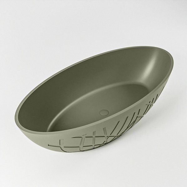 Mondiaz HOLM Vrijstaand Bad - 180x85cm - Army BK75341129