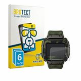 BROTECT Screenprotector 6 Stuks voor Timex Command Shock Beschermglas transparant