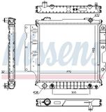 NISSENS Kühler, Motorkühlung 60993