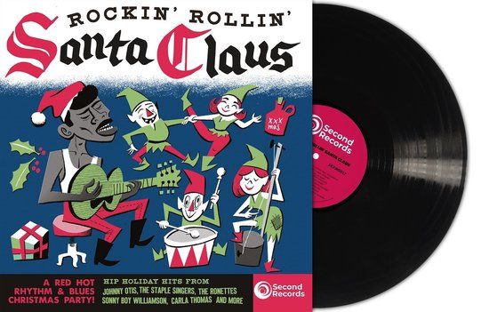 Coast2Coast Various Artists - Rockin' Rollin' Santa Claus (LP) (Green Coloured Vinyl)