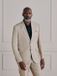 Next Heren Tailored Fit Signature Kostuum van Italiaans Linnen Colbert Regular Naturel