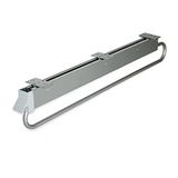 Emuca - Garderobestang uittrekbaar voor kasten - 800 mm - Metallic grijs