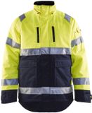 Blåkläder Winterjas High Vis Geel/Marineblauw maat L