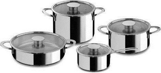 Mepra Gourmet Pannenset - 8-delig - Zilver