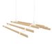 Poulie kledingrek plafond - ivoire - 0,9m - 6-lattes