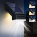 Lampe solaire d'extérieur, avec détecteur de mouvement, réglable à 90°, adaptée au jardin