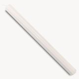 Mopec stompkaars, geribbeld, wit, in transparante doos, verpakking met 1 stuks, was, 37,00x37,00x43,00 cm