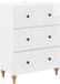 vidaXL Ladekast Hoogglans Wit 66 x 34,5 x 90 cm Bewerkt hout