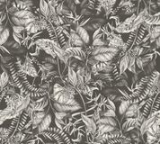Living Walls Palmbladeren Behang | Junglestijl - Zwart Wit
