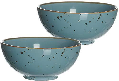 RITZENHOFF & BREKER Cupset Boeddha-Bowls Xico, 2-delig, elk 950 ml, blauw, keramiek