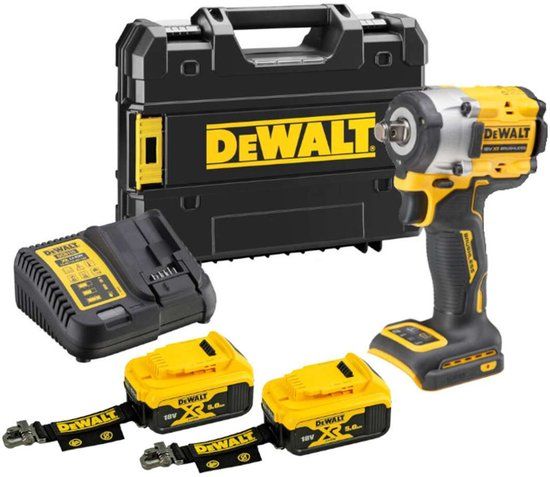 DeWALT 18V Slagmoersleutel DCF921P2LRT, 2x 5.0 Ah Accu, T-STAK Koffer