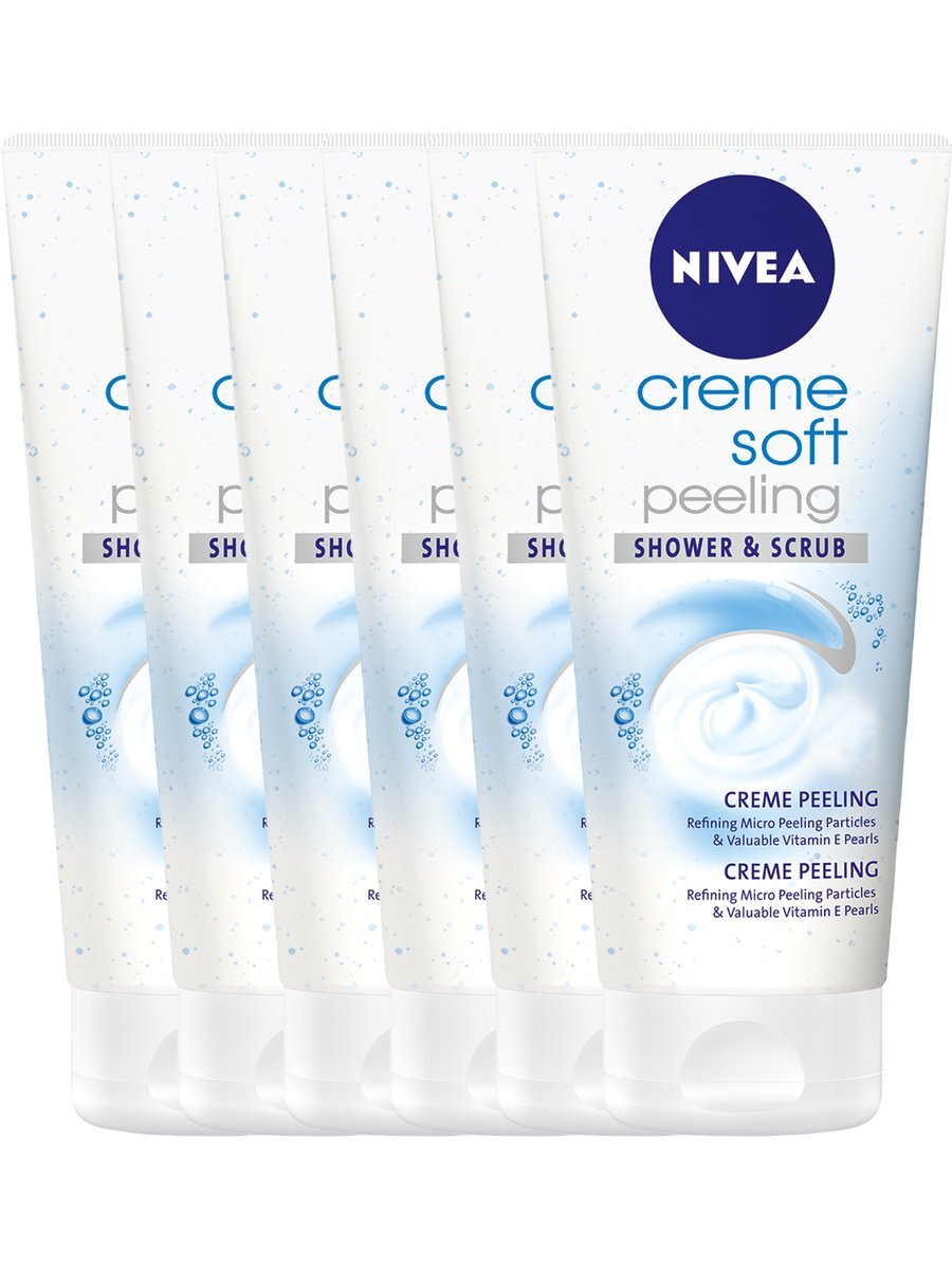 Nivea Creme Soft Peeling - 6 X 200ml voordeelpakket