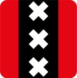Bellatio Decorations Stad Amsterdam logo onderzetters / bierviltjes - 60 stuks - Karton