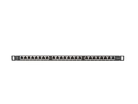 Lanberg Patchpanel PPS6-1024-B 24-Poorts Afgeschermd Cat.6 1U Zwart