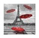 Homemania Eiffeltoren en landschappen voor woonkamer, slaapkamer, meerkleurig, 60 x 3 x 60 cm, HM20KNV60 x 60 – 49, polyester, hout