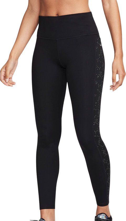 Nike Dri-FIT Fast 7/8 Sportlegging Dames - Zwart - Maat L