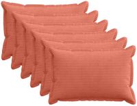 vidaXL - Kussensloop - 6 stuks - Rood-oranje - 40 x 60 cm