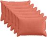 vidaXL - Kussensloop - 6 stuks - Rood-oranje - 40 x 60 cm