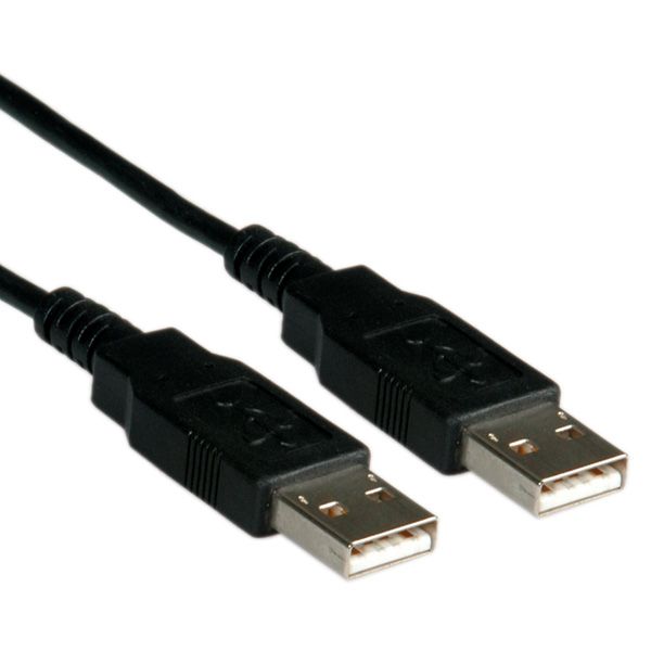 ROLINE USB 2.0 Kabel, type A-A 0,8m - Zwart
