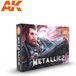 AK interactive AK11608 - Ensemble de couleurs métalliques - 6 x 17 ml