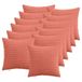 vidaXL Kussensloop - 12 stuks - HEERLEN - Rood - Oranje - 45 x 45 cm - corduroy