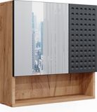 Vicco Irma Badkamerspiegelkast – 54 x 55 cm Gestippeld antraciet