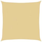 vidaXL Zonnezeil 2x2 m 100% polyester oxford zandkleurig