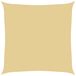 vidaXL Zonnezeil 2x2 m 100% polyester oxford zandkleurig
