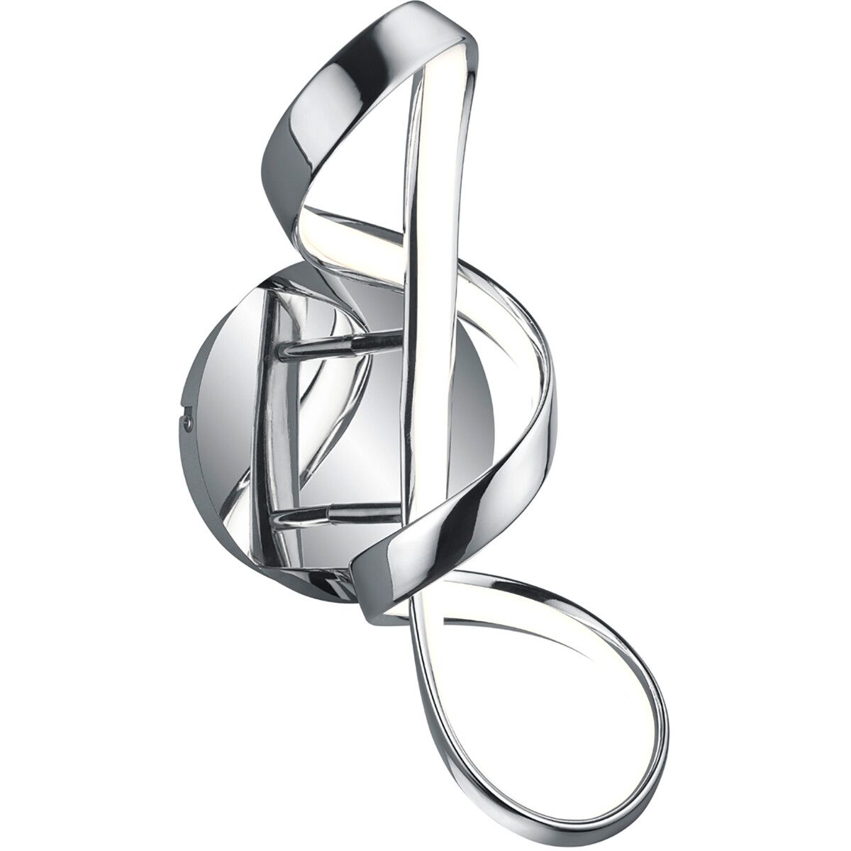 BES LED Trion Peruino Wandlamp - 18W - 4000K - Dimbaar - Rond - Chroom - Aluminium