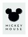 Disney Komar Disney muurschildering Mickey Mouse Silhouette WB044-30 x 40