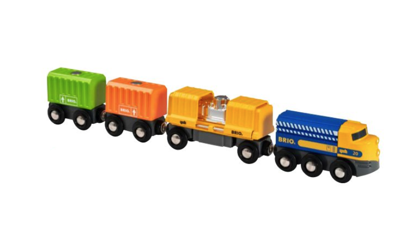 brio Three-Wagon Cargo Train