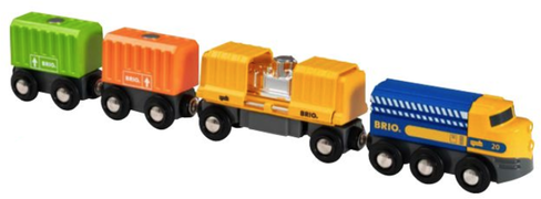 brio Three-Wagon Cargo Train