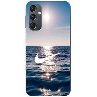 Nike Coque Pour Samsung galaxy A24 logo blanc mer solei Maniacase