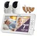 Babyfoon met camera - Split-screen - 7 pouces - Sans wifi
