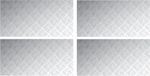 vidaXL - Trapmatten - 4 stuks - 100 x 50 cm - Zilver - Aluminium - Rechthoekig