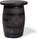 Outmate Barrel Statafel | Polyethyleen wijnvat | Donkere houtkleur | Rond | Kunststof | Metaal | Hout | 114 x 100 x 114 cm | Opklapbaar