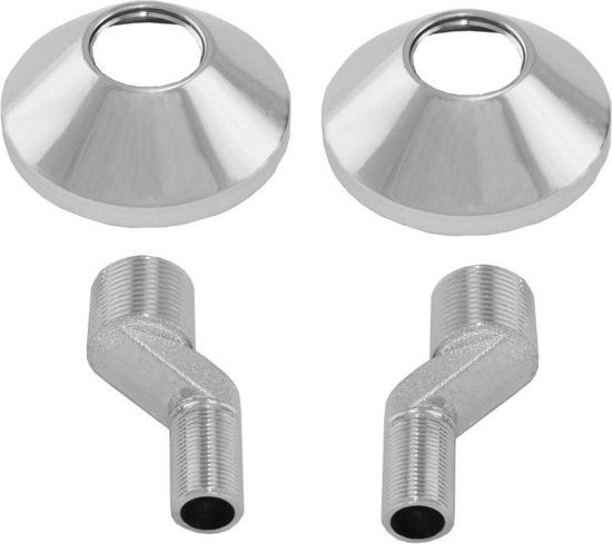 Mueller Wiesbaden set S-Koppelingen 3/4x3/8grote spr - Chroom - Messing - 2 jaar garantie