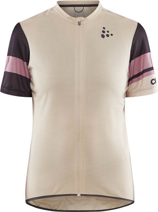 Craft Core Endur Logo Jersey W - Ecru Slate - Blauw, Paars - Korte mouw - Maat XL