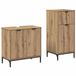 vidaXL Badkamermeubel Set 2 stuks Artisan Eiken