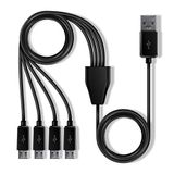 My Arcade Multi-Cable - Câble répartiteur USB pour Micro Player Mini Arcade - 1 USB A vers 4 Micro USB