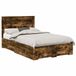 vidaXL Bedframe met lade Rook Eiken 120 x 200 cm Bewerkt hout
