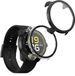 kwmobile 2x hoes compatibel met Suunto Run GPS hoesje - Cover van kunststof en glas - Hoesje voor activity tracker - In zwart/transparant