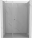 Mexen Lunar-B porte de douche pivotante droite 135 cm, transparent, nickel brossé