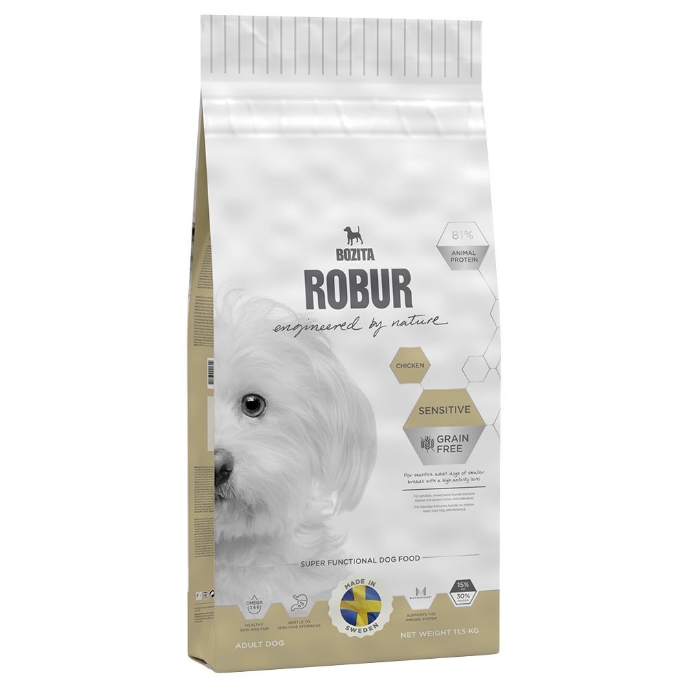 Bozita/Robur 11 5kg Robur Sensitive Grain Free Kip Bozita Hondenvoer