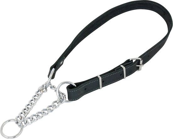 Jack And Vanilla Vetleder Sliphalsband - Zwart - 16mmx35-50cm
