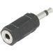 TRU COMPONENTS Adaptateur jack Prise jack mâle 3,5 mm - Prise jack femelle 3,5 mm Mono Nombre de pôles : 2 Contenu : 1 pièce(s)